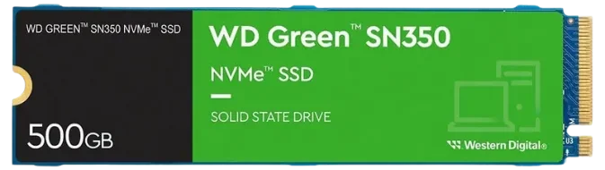 SSD M.2 WD Green SN350 NVMe 500GB sem fundo