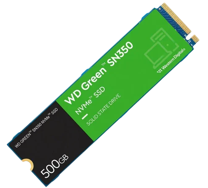 SSD WD Green SN350 NVMe M.2 500GB sem fundo