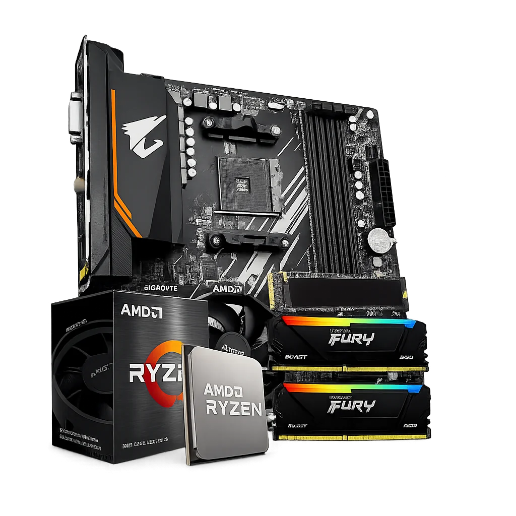 kit upgrade ryzen 5 5500 B550M