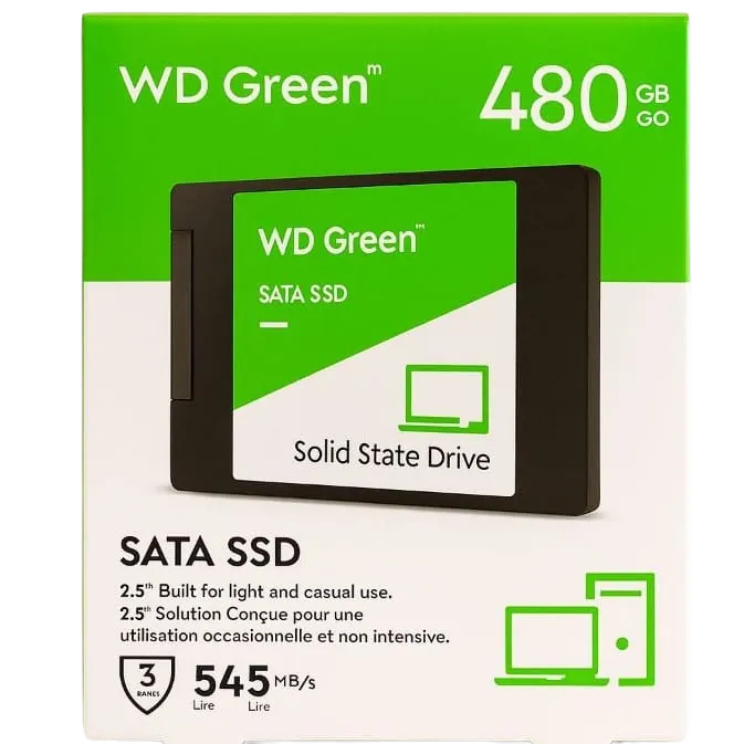 SSD WD Green 480GB SATA para upgrade de computador