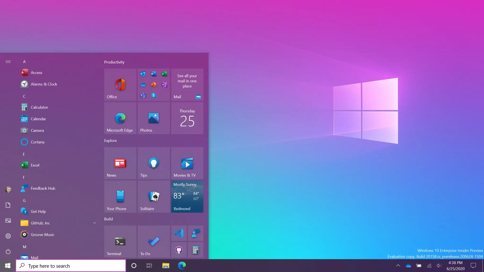 interface do windows 10 com softwares e programas para pc