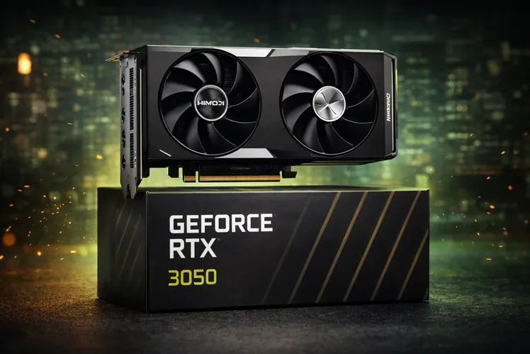 Placa de vídeo NVIDIA GeForce RTX 3050 para jogos em Full HD