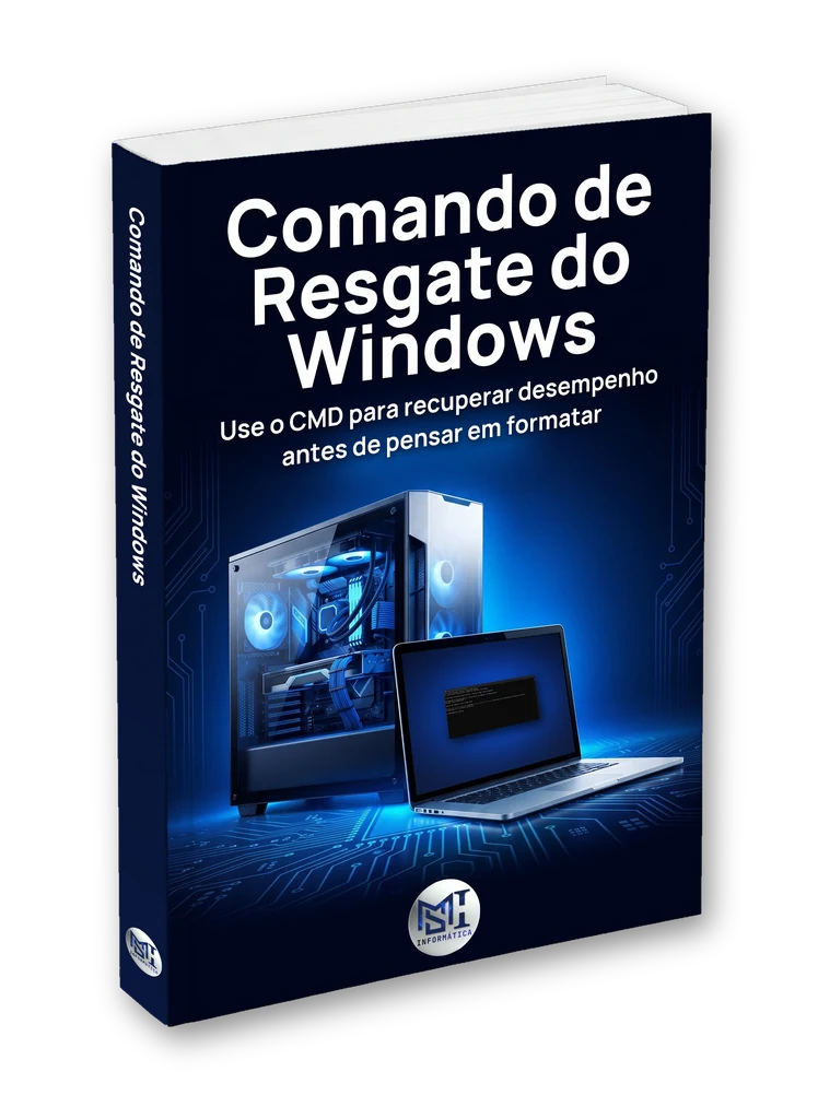 Comando de Resgate do Windows um ebook informativo de comandos CMD para resolver alguns problemas do Windows