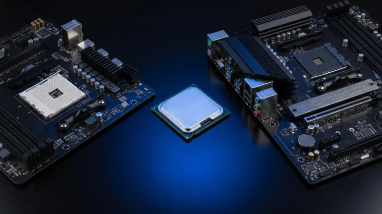 Kit upgrade Ryzen 5 5500, A520 ou B550: processador entre uma placa-mãe simples, de entrada, e outra com dissipadores maiores
