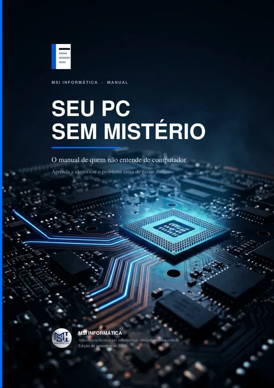 Capa do manual Seu PC sem Mistério, 108 páginas