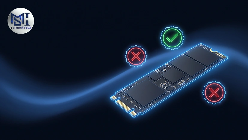 SSD M.2 NVMe com sinais de certo e errado: o que é mito sobre durabilidade, marca e desfragmentação do SSD