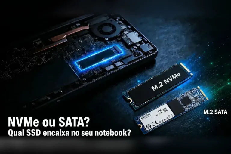 SSD para Notebook Lento: NVMe ou SATA? Qual Encaixa no Seu Modelo e Vale Mais a Pena