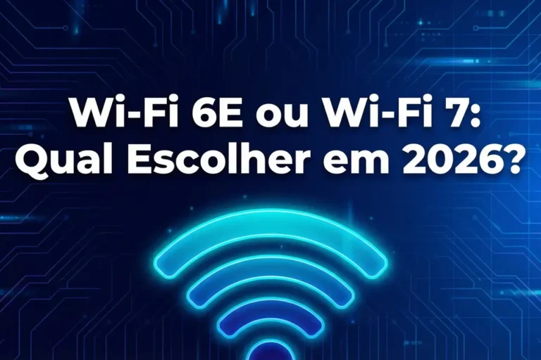 Comparativo Wi-Fi 6E vs Wi-Fi 7: guia de roteadores 2026